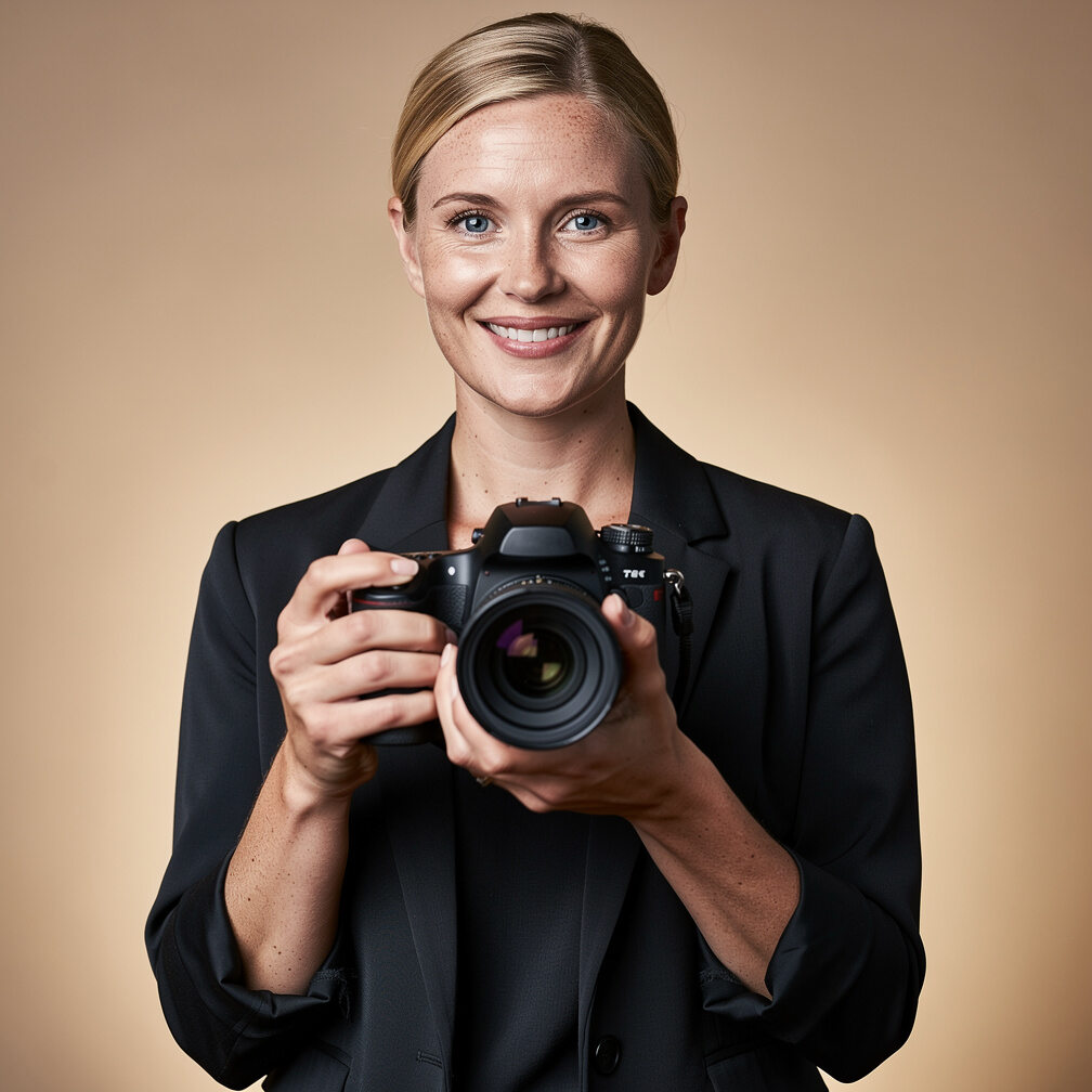 Portrait of Danish female documentary photographer